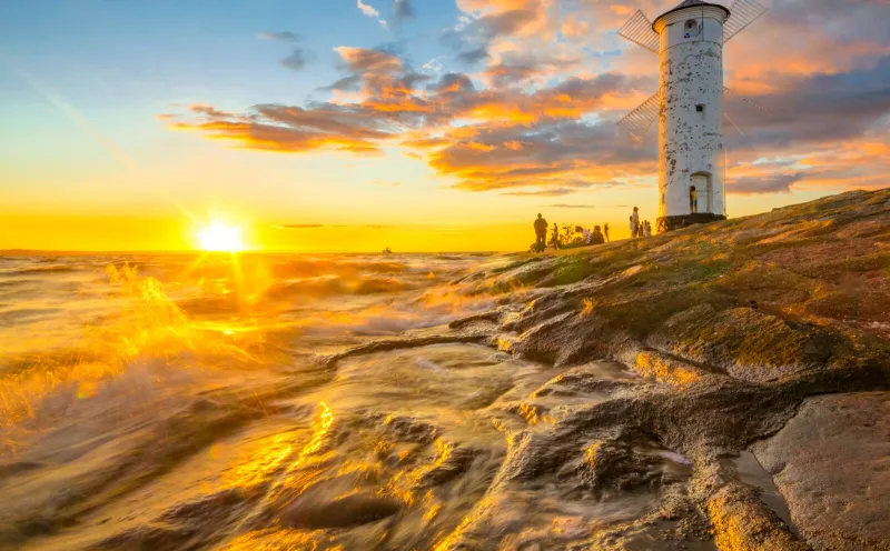 Stawa Młyny beacon in Świnoujście