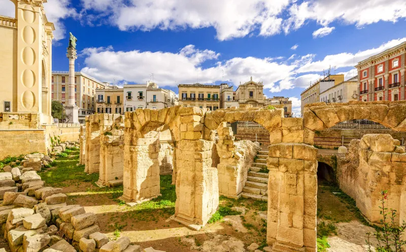 The amphitheater in Lecce