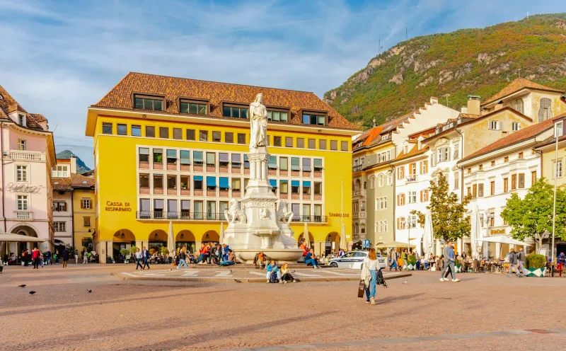 The Waltherplatz in Bozen