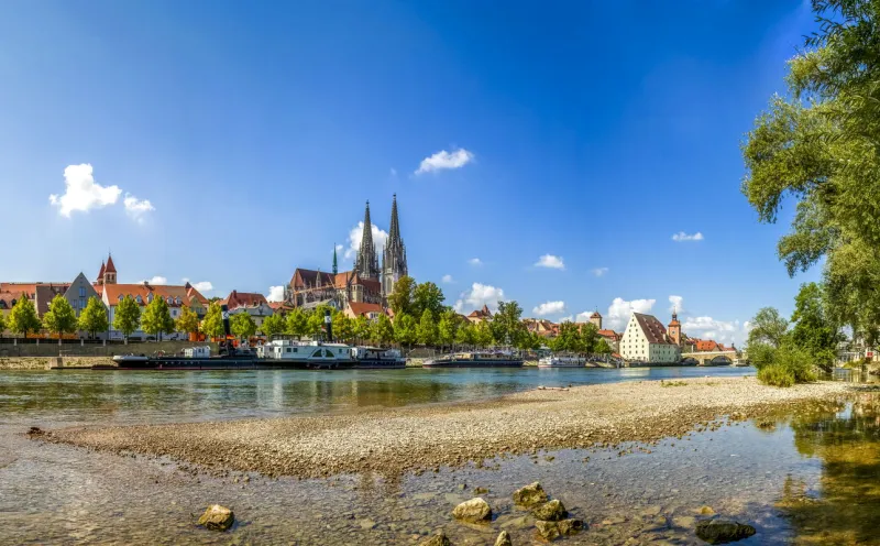 Cathedral, Danube, Regensburg