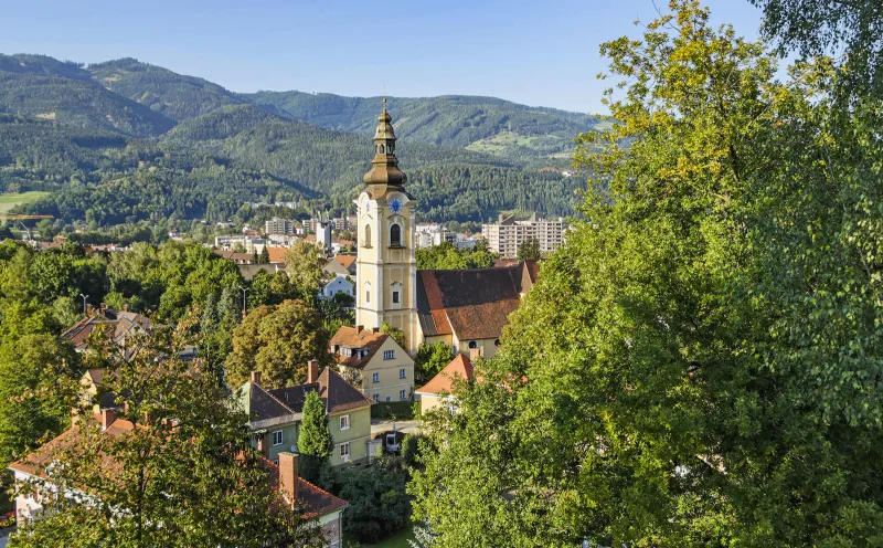 Leoben, mountains