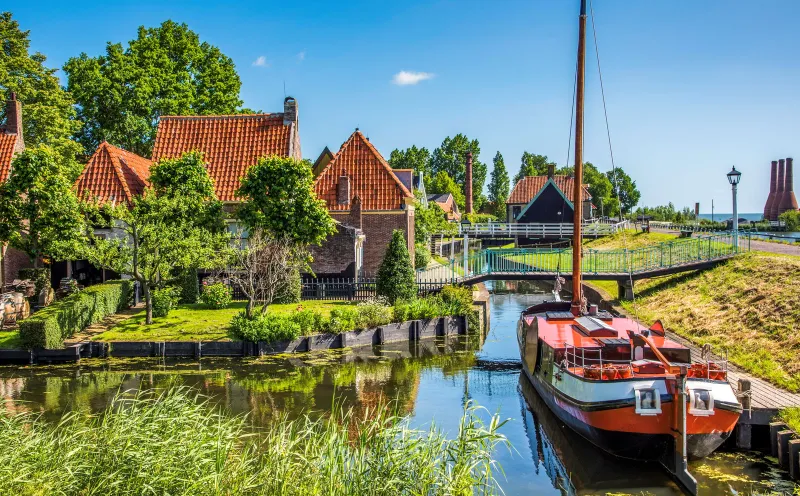 Fishing hut in the Zuiderzee Museum, Enkhuizen