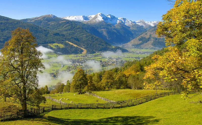 St. Michael, view, mountains, landscape