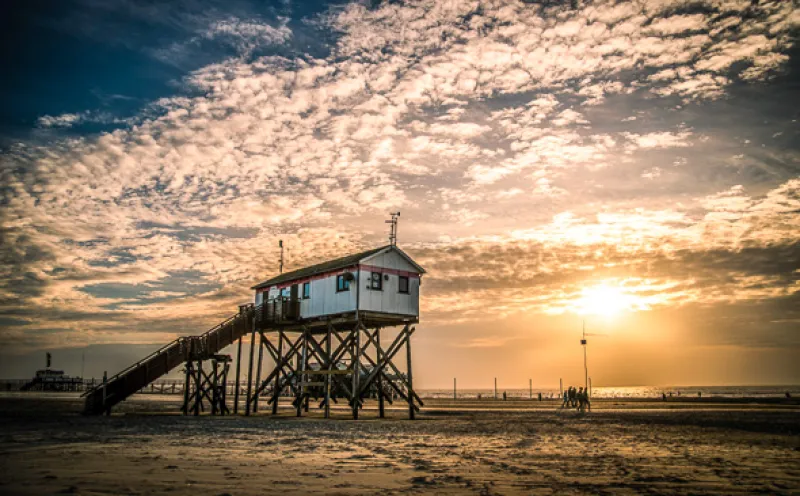On the beach at Sankt Peter-Ording