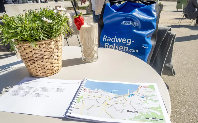 Travel report: Short vacation by bike around Lake Constance, Bregenz, travel documents