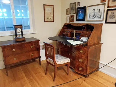 Writing desk of the poet Annette von Droste-Hülshoff in the Meersburg Fürstenhäusle