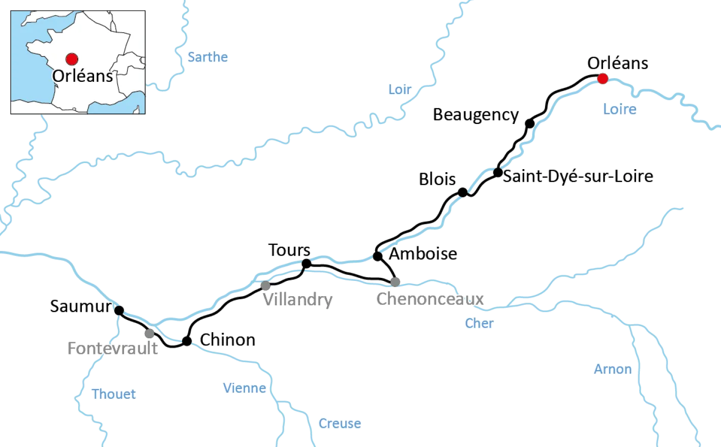 Loire Valley Cycle Tour